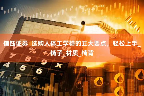 信钰证券  选购人体工学椅的五大要点，轻松上手_椅子_材质_椅背