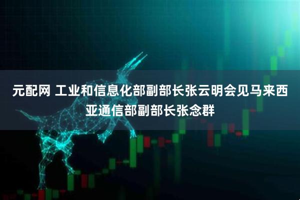 元配网 工业和信息化部副部长张云明会见马来西亚通信部副部长张念群